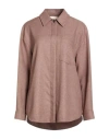 Kartika Woman Shirt Light Brown Size 8 Polyester In Brown
