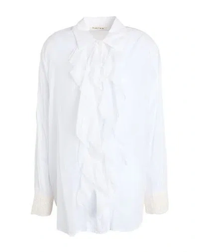 Kartika Woman Shirt White Size 10 Cotton