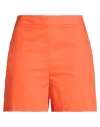 Kartika Woman Shorts & Bermuda Shorts Orange Size 6 Cotton In Orange