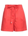 Kartika Woman Shorts & Bermuda Shorts Red Size 6 Cotton, Polyamide, Elastane In Red