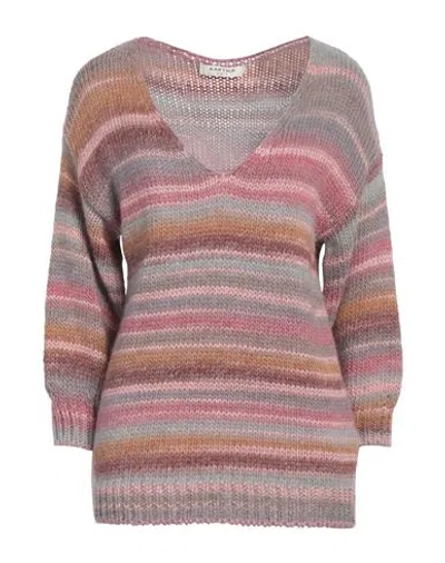 Kartika Woman Sweater Light Pink Size L Acrylic, Wool, Polyester