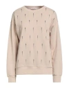 Kartika Woman Sweatshirt Beige Size M Cotton