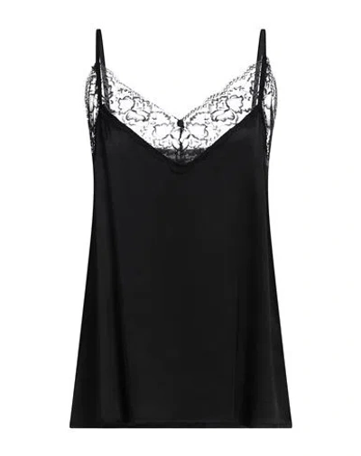 Kartika Woman Top Black Size 6 Viscose, Elastane