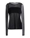 Kartika Woman Top Black Size L Polyester, Elastane