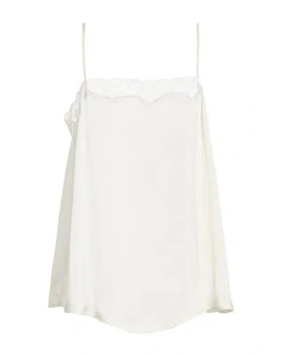 Kartika Woman Top Cream Size 12 Polyester In White