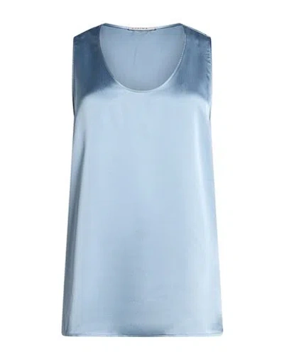 Kartika Woman Top Light Blue Size 4 Polyester