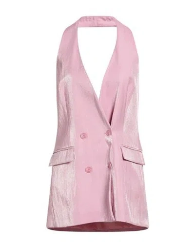 Kartika Woman Top Pink Size 8 Viscose, Polyamide, Polyester