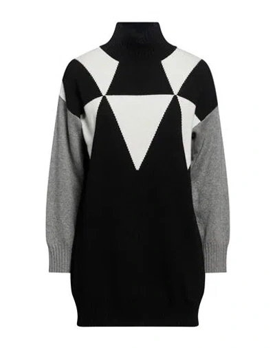 Kartika Woman Turtleneck Black Size S Wool, Viscose, Polyamide, Cashmere