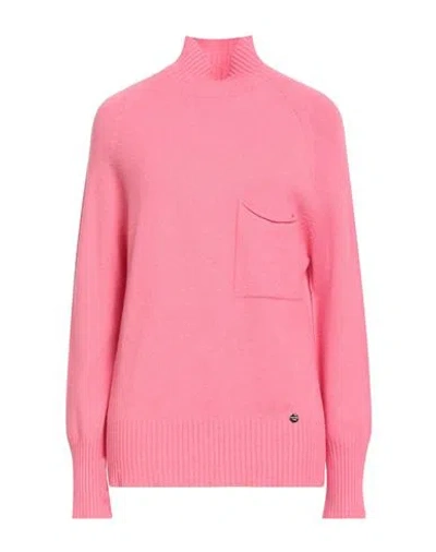 Kartika Woman Turtleneck Pink Size M Viscose, Polyester, Polyamide