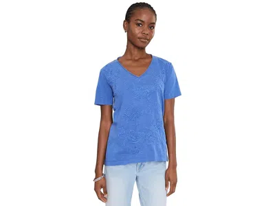 Karyn Seo Marya Tee Women's Clothing Capri Blue: Xs