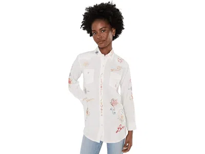 Karyn Seo Tasha Shirt Women's Clothing Ivory: Xl In White