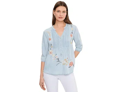 Karyn Seo Tyra Blouse In Blue