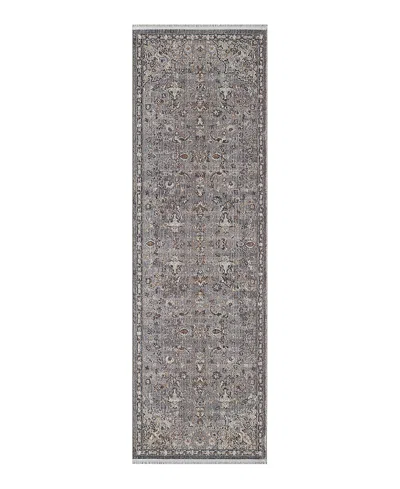 Kas Adele 8802 Runner Area Rug 2'7 X 8' In Gray
