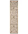 Kas Avalon Aubusson 2' X 7'7" Runner Area Rug In 5604 Light Grey