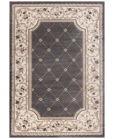 Kas Avalon Courtyard 3'3" X 5'3" Area Rug In 5615 Grey,ivory