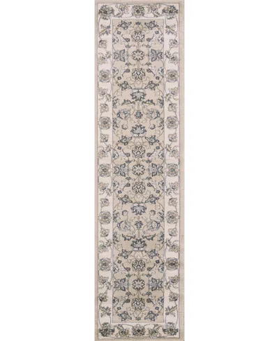 Kas Avalon Mahal 2' X 7'7" Runner Area Rug In Neutral