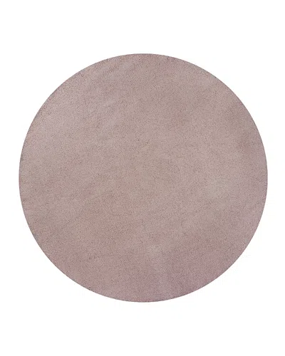 Kas Bliss 1575 Round Area Rug, 6' X 6' In Rose Pink
