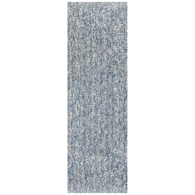 Kas Bliss 1587 2'3"x7'6" Runner Slate Heather Shag Area Rug