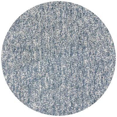 Kas Bliss 1587 8'x8' Round Slate Heather Shag Area Rug