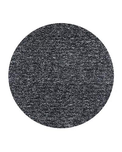 Kas Bliss Heather 1583 Round Area Rug, 8' X 8' In Black