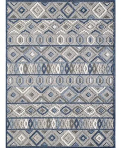 Kas Calla 6921 Outdoor Area Rug In Gray,blue