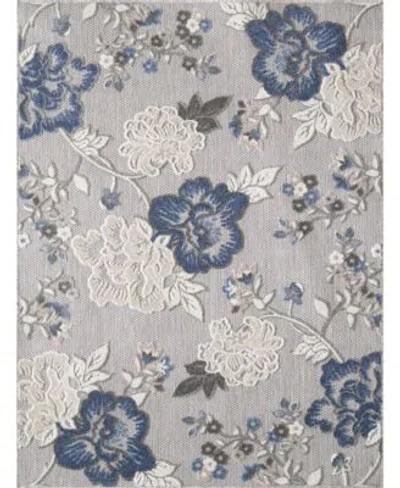 Kas Calla 6938 Outdoor Area Rug In Gray,blue