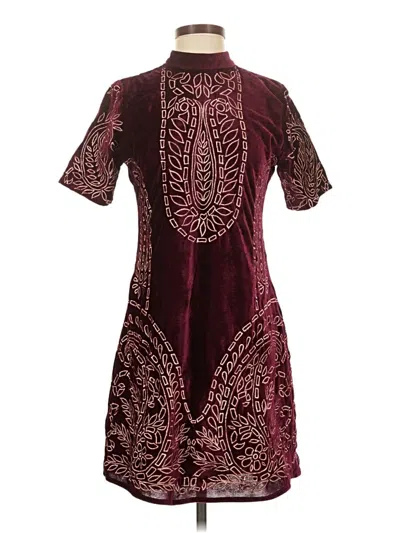 Pre-owned Kas Cocktail Dress In Burgundy