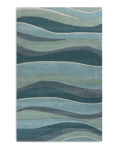 Kas Eternity Landscapes 5' X 8' Area Rug In Ocean