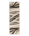 Kas Eternity Sandstorm Runner Area Rug, 2'3 X 7'6 In Natural