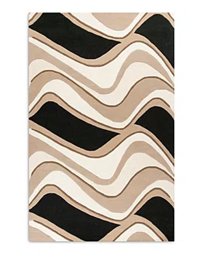 Kas Eternity Waves Area Rug, 5' X 8' In Black