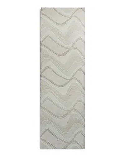 Kas Eternity Waves Runner Area Rug, 2'3 X 7'6 In Ivory