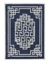 Kas Gramercy 1613 Area Rug, 5' X 7' In Navy/ivory