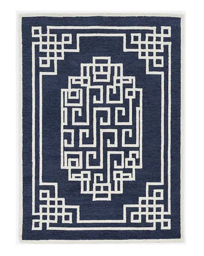 Kas Gramercy 1613 Area Rug, 5' X 7' In Navy/ivory