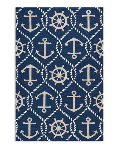 Kas Harbor Marina Area Rug, 2' X 3' In Blue