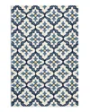 Kas Harbor Mosaic Area Rug, 2' X 3' In Ivory/blue