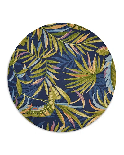 Kas Harbor Playa Round Area Rug, 7'6 X 7'6 In Blue