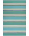 Kas Harbor Stripes 4230 Ocean 5' X 7'6" Indoor/outdoor Area Rug