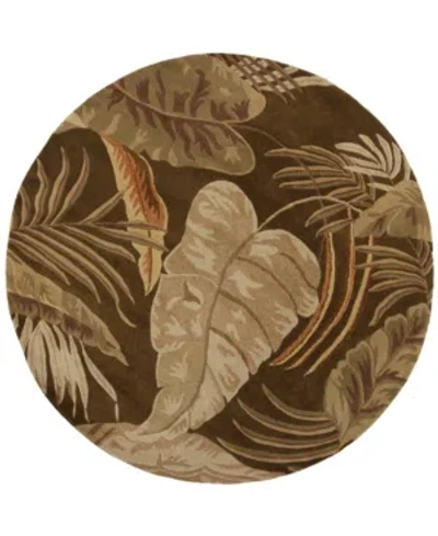 Kas Havana Rainforest 7'6" Round Area Rug In 2616 Midnight