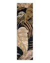 Kas Havana Rainforest Runner Area Rug, 2'3 X 8' In Navy