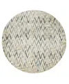 Kas Heritage 9364 7'7" X 7'7" Round Area Rug In Ivory