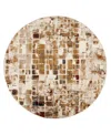 Kas Heritage 9370 7'7" X 7'7" Round Area Rug In Beige