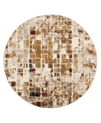 Kas Heritage 9370 7'7" X 7'7" Round Area Rug In Beige