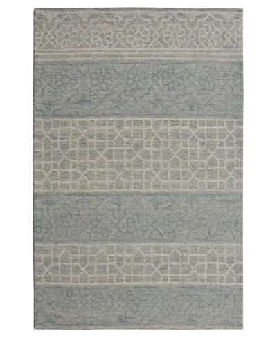 Kas Hudson 2467 6'6" X 9'6" Area Rug In Blue,gray