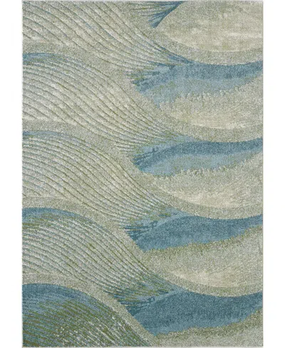 Kas Illusions 6222 6'7" X 9'6" Area Rug In Ocean