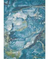 Kas Illusions 6225 5'3" X 7'7" Area Rug In Teal