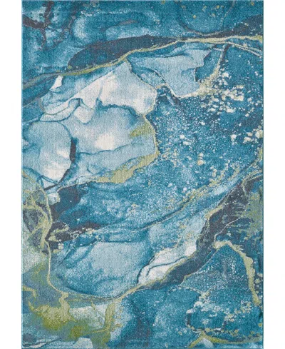 Kas Illusions 6225 5'3" X 7'7" Area Rug In Teal