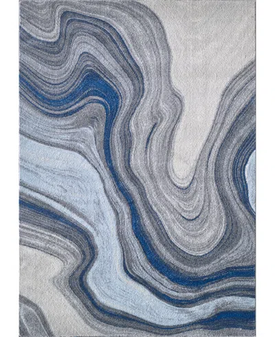 Kas Illusions 6227 7'10" X 10'10" Area Rug In Blue,gray