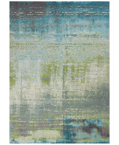 Kas Illusions Escape 6206 Blue/green 6'7" X 9'6" Area Rug In 6206 Blue,green