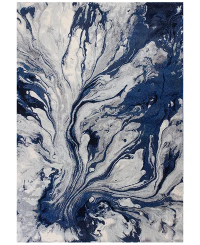 Kas Illusions Watercolors 3'3" X 4'11" Area Rug In 6201 Blue