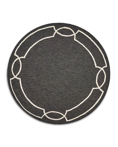 Kas Libby Langdon Hamptons Madison Round Area Rug, 7' X 7' In Gray